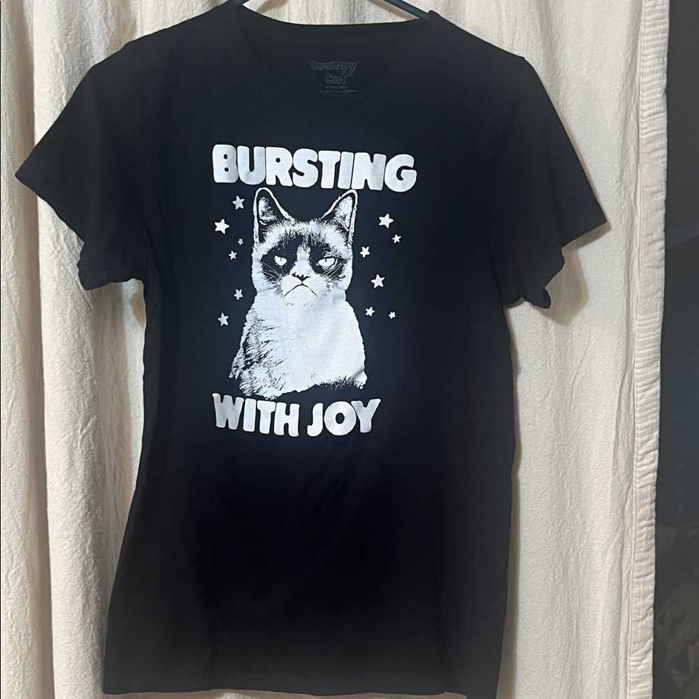 Ripple Junction Grumpy Cat Black T-Shirt